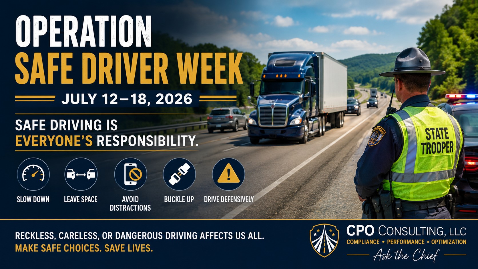 Operation Safe Driver Week 2026: Safe Driving Is Everyone’s Responsibility